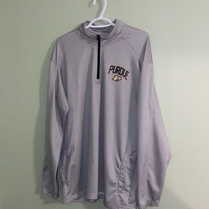 5/$25 Purdue vintage champion athletic quarter zip with pockets. Small stain 2x